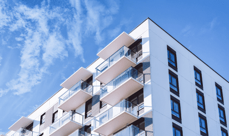 white color apartment home house residential building complex real estate concept place copy space 1