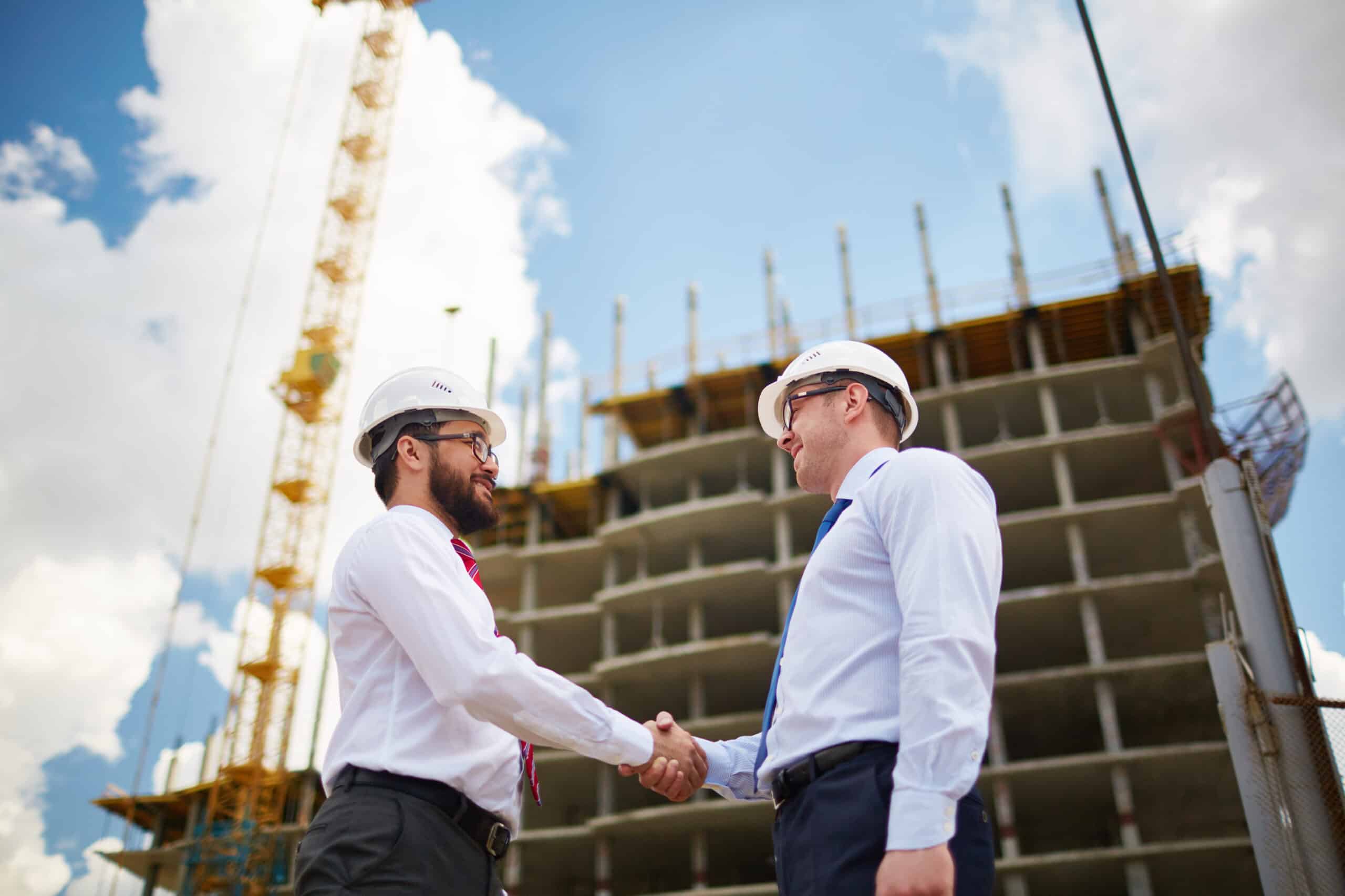 Architects at construction site